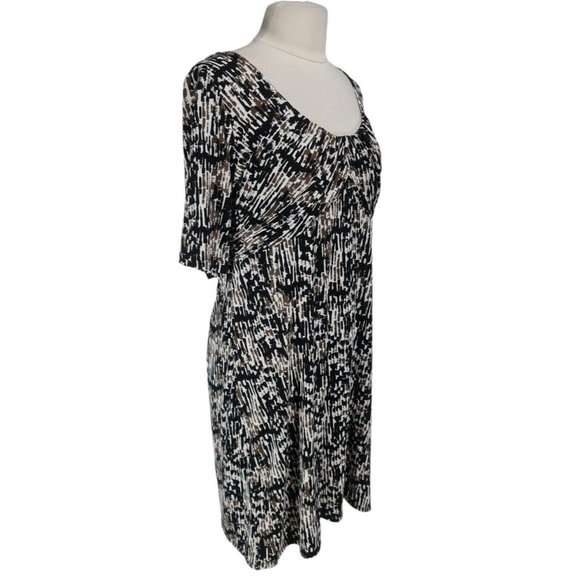 ANN TAYLOR Womens Knee Length Dress Size 18 Multi-Color Jersey Crew Neck 308P - Picture 2 of 5